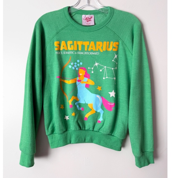 NWT Anthropologie The Carolita Zodiac Sweatshirt Sagittarius 66% Off Retail - Picture 5 of 16